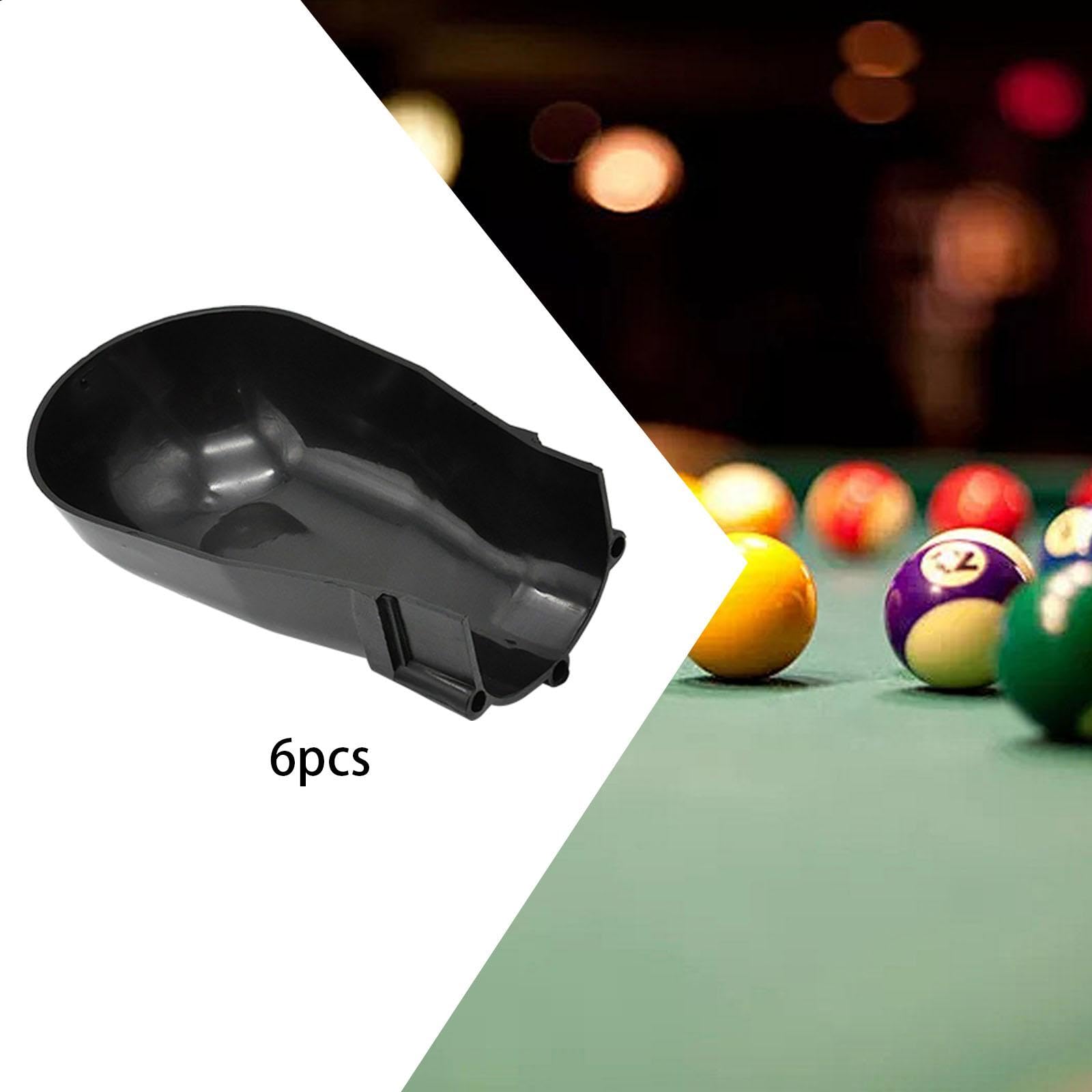 6 Fundas de Bolsillo para Mesa de Billar, Accesorio Resistente para Billar.