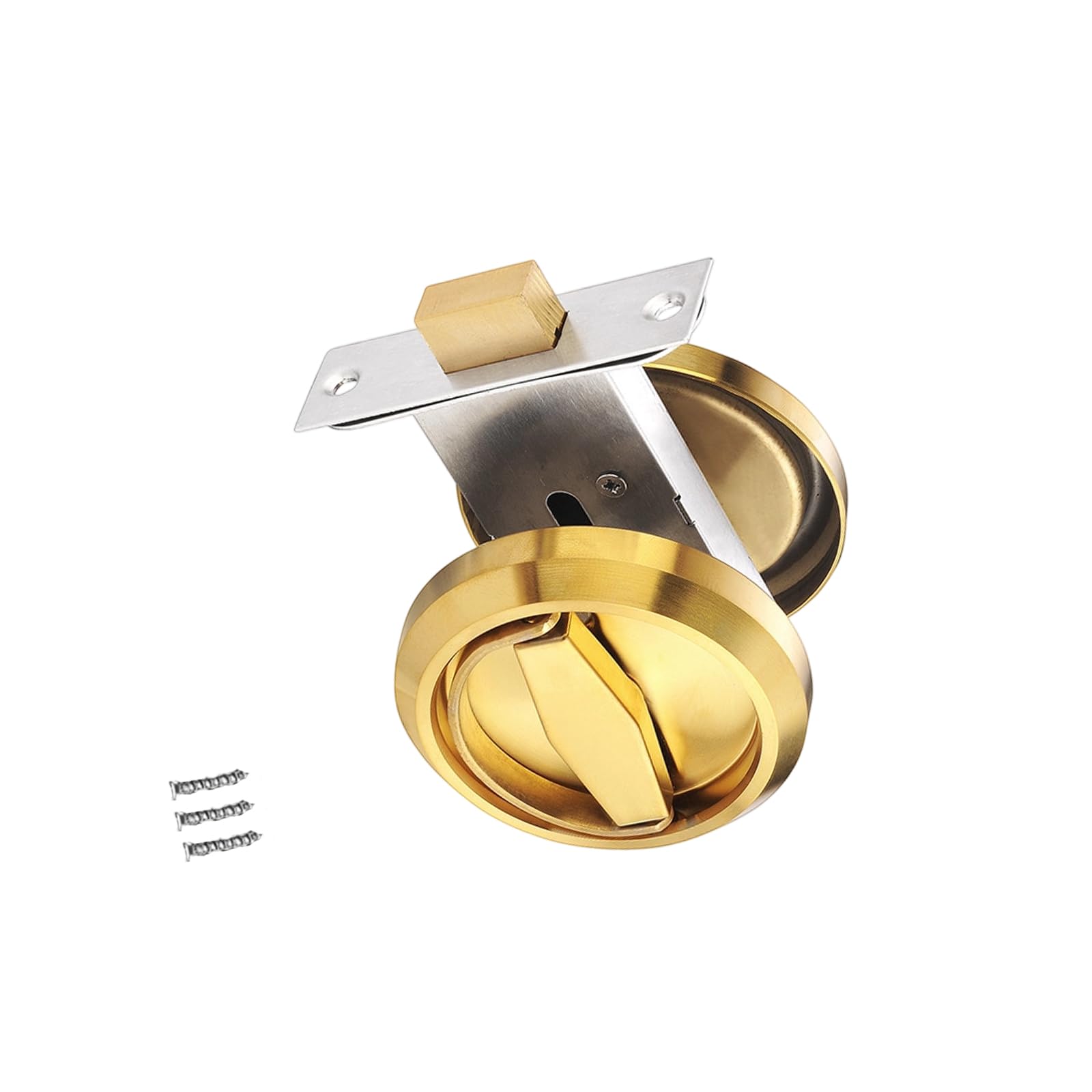 Stainless Steel Round Recessed Door Rustproof Invisible Sliding Door Handle Pull Rings Handle Hardware Enduring Stainless Steel Round Recessed