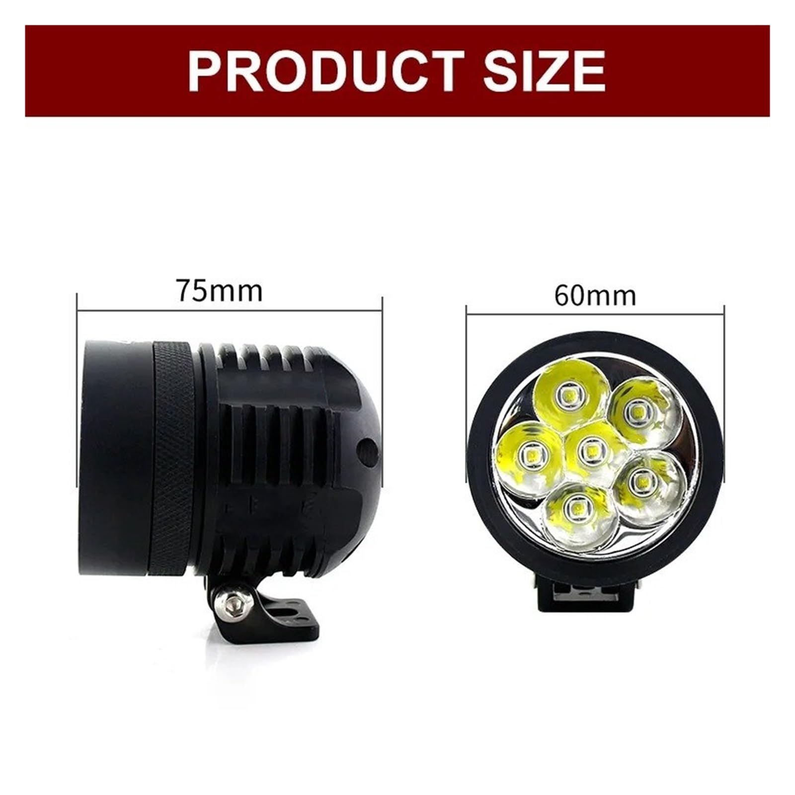 Motocicleta Delantera Faro Plug & Play 60w Faros Motocicleta Lámpara Antiniebla Auxiliar LED Accesorios Foco Motocicleta Para Kawasaki Faro Delantero