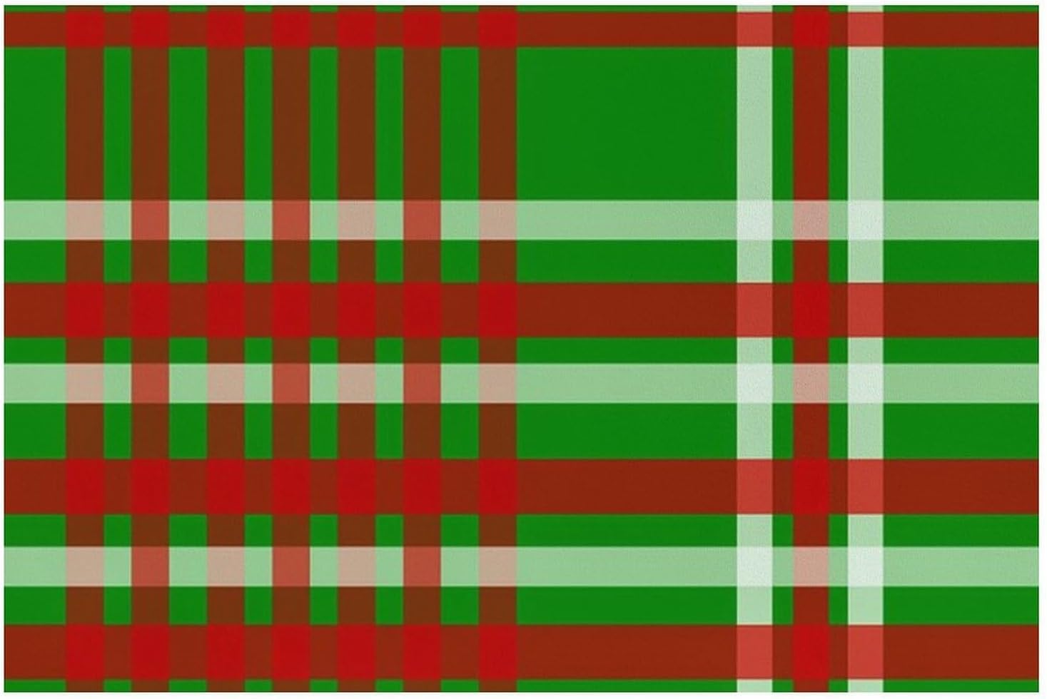 Christmas Grid Pet Cat Dog Food Mat Non Slip Mat Water Bowl Mat Quick Dry Cat Feeding Mat 16x24inch