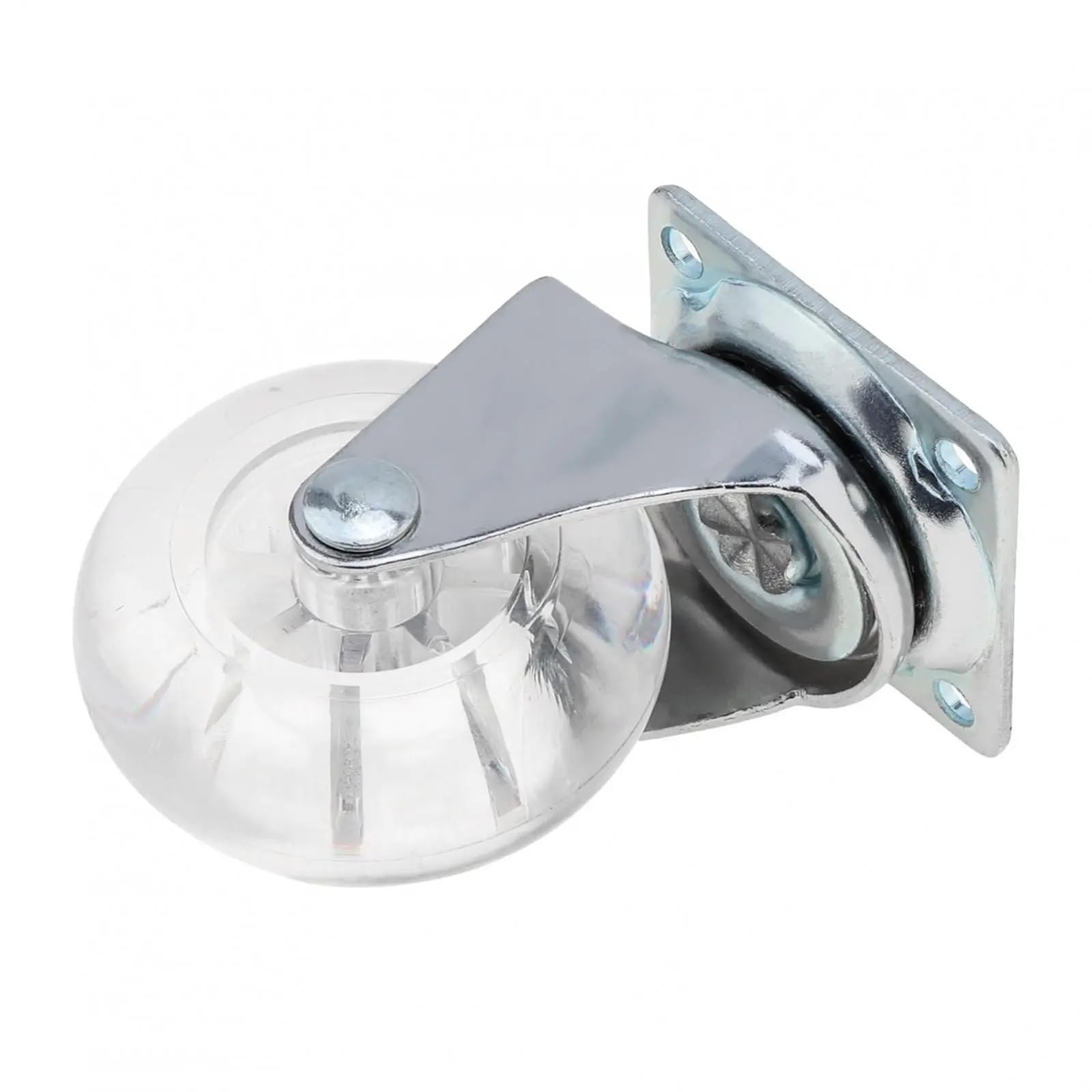 Lenkrollen, 5er-Pack Möbelrollen Transparent, Universell, Kristall-Rad,für Karren, Möbel, Küche