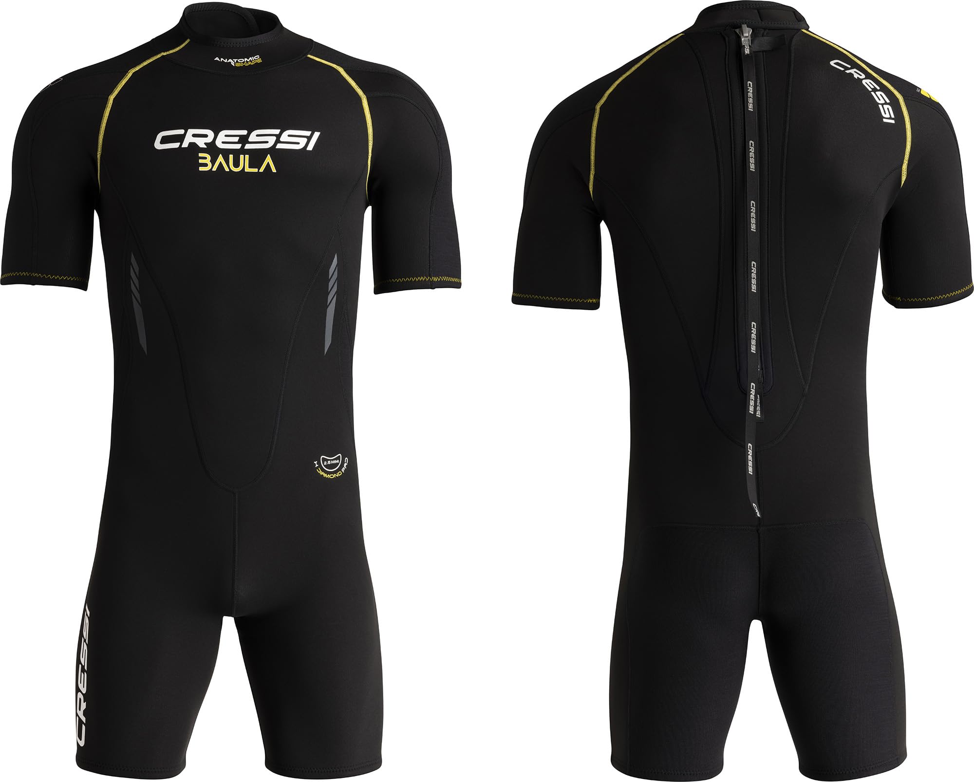 Cressi 2.5 mm Neoprene Wetsuit for Scuba Diving and Snorkeling in Temperate Waters - Baula Man - Designed in Italy