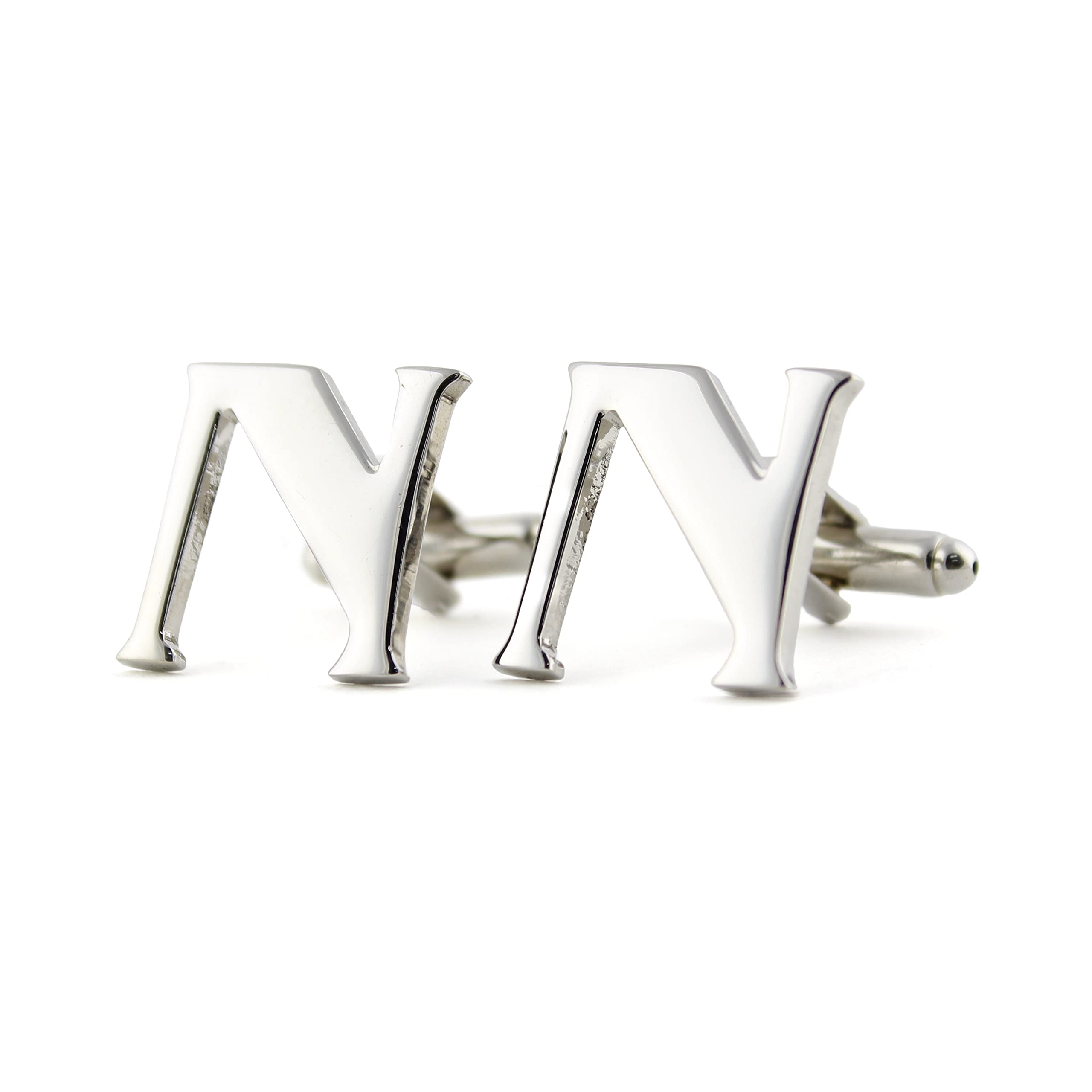 Peluche Silver Coloured Alphabet Cufflink (Letter N) (B0B4DTRFFW) Amazon Price History, Amazon Price Tracker