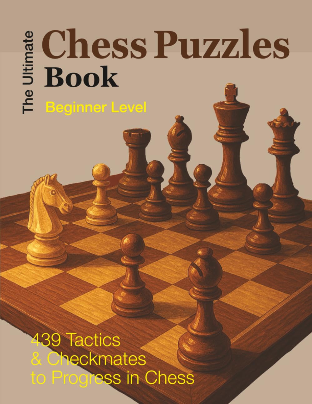 The Ultimate CHESS PUZZLES BOOK - Beginner Level: 439 Tactics & Checkmates to Progress in Chess