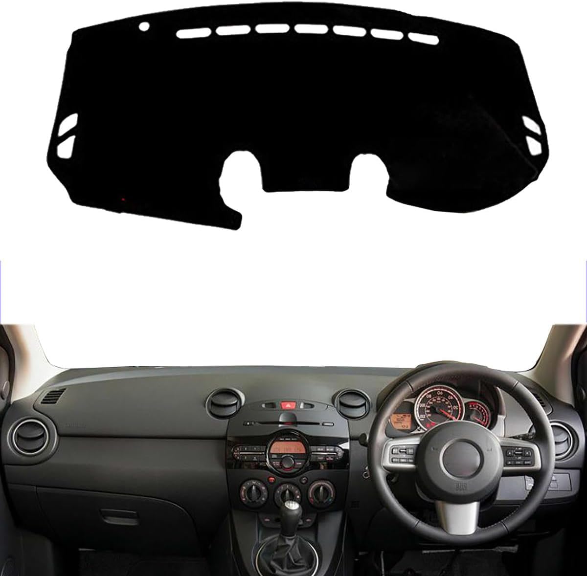 ZhangXD Car Dashboard Cover for Mazda 2 Demio 2008–2014
