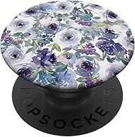 Vista 1 de Winter Floral Flower Design PopSockets PopGrip intercambiable