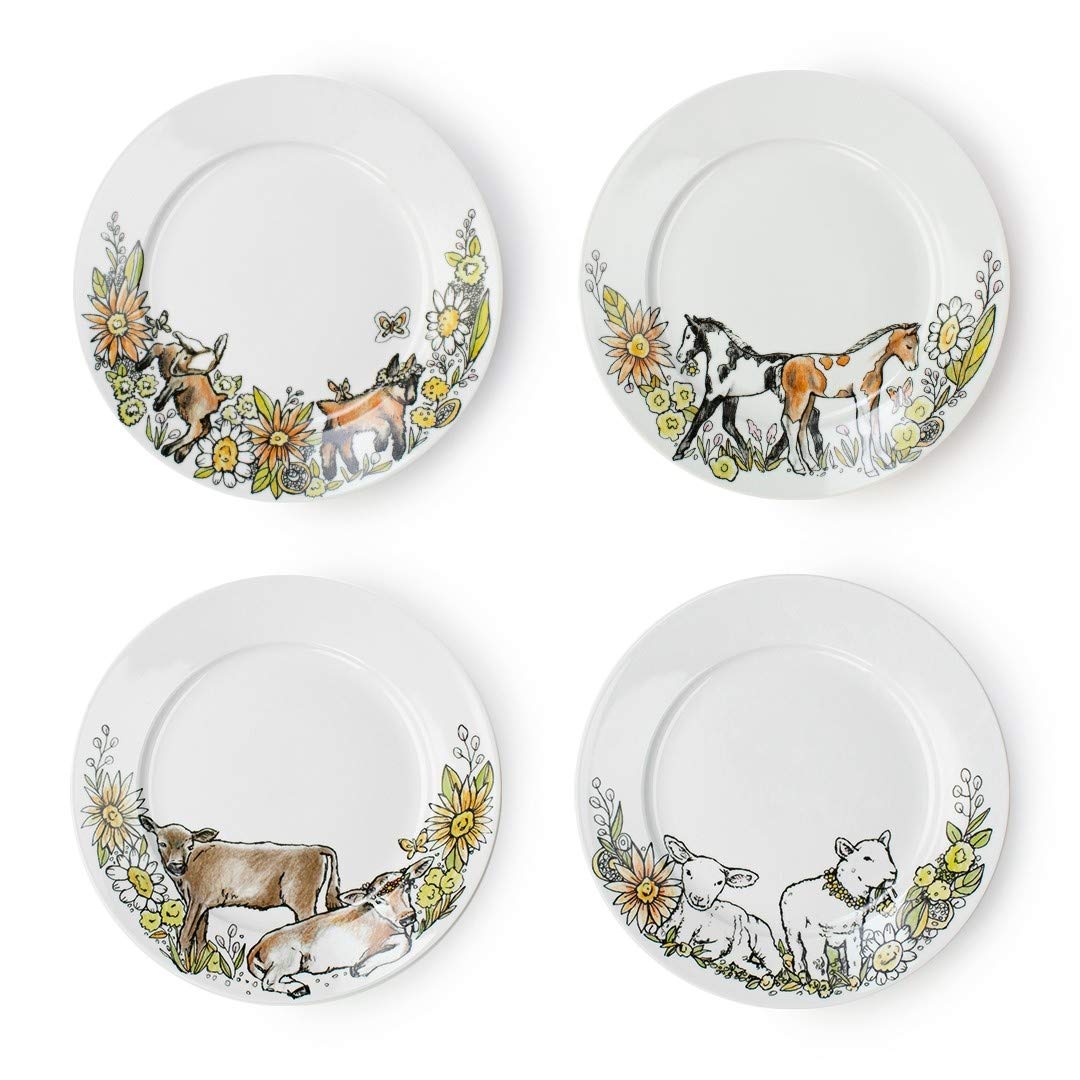 Everything Kitchens Baby Barnyard Animals Colección vajilla