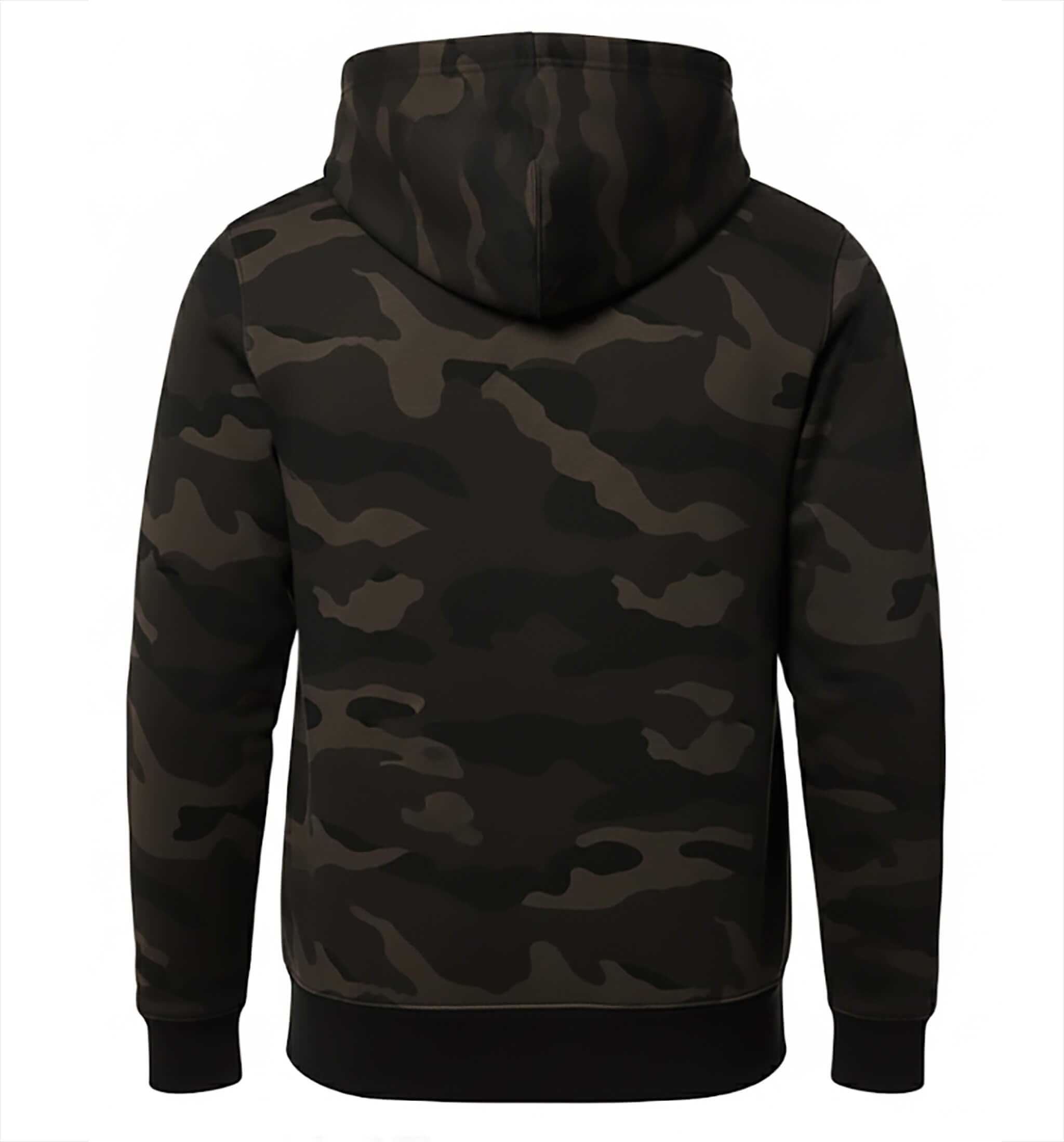 ROCK-IT Apparel bluza z kapturem dla mężczyzn w kamuflażu – bardzo miękka tkanina najwyższej jakości [rozmiary S-5XL] z zamkiem błyskawicznym i kieszenią typu kangurka Ciemny Camo 4XL
