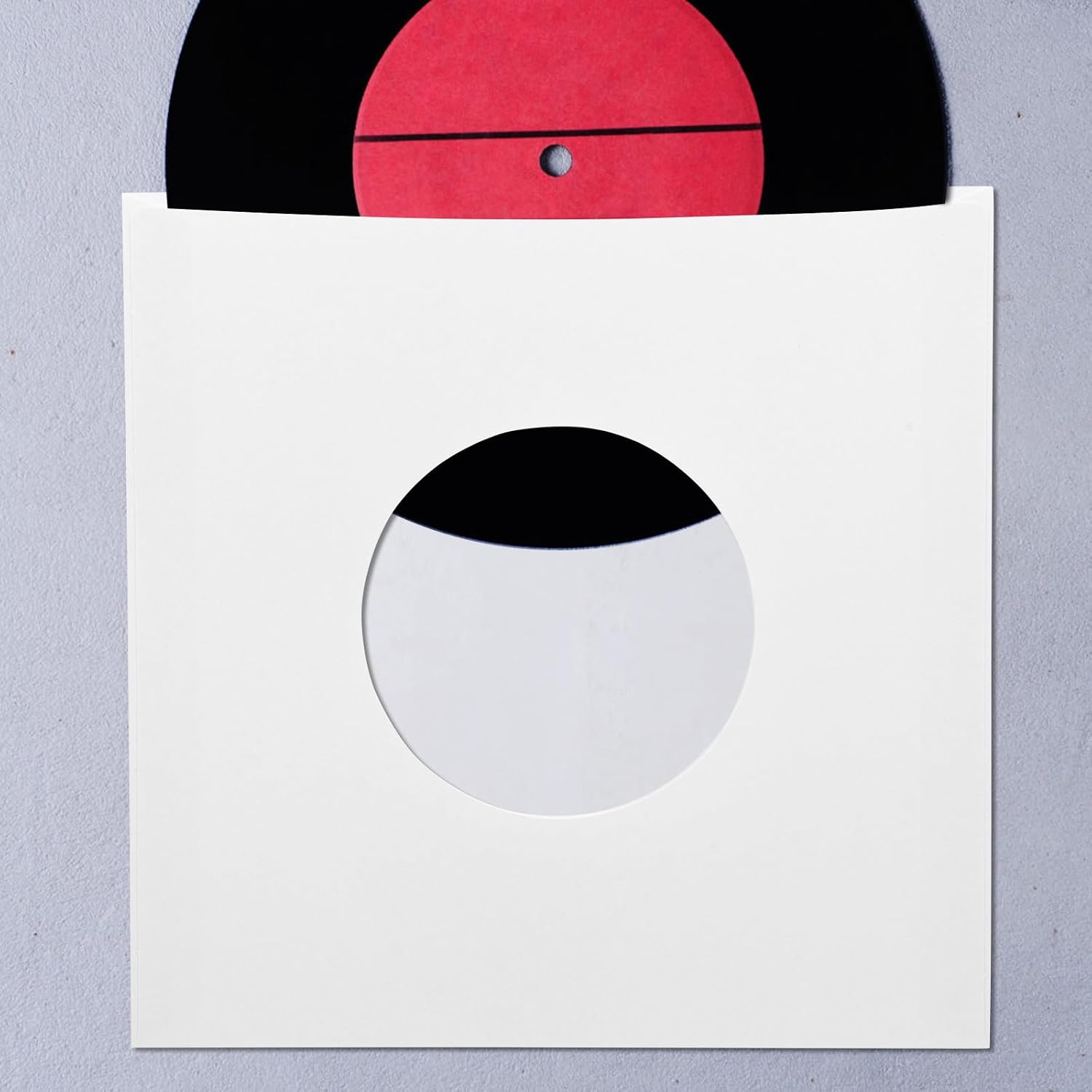 20pcs Vinyl Record Kraft Paper Sleeves Right-Angle Design Breathable and Sturdy Record Storage Sleeves Portable Prevents Deformation for Media Storage