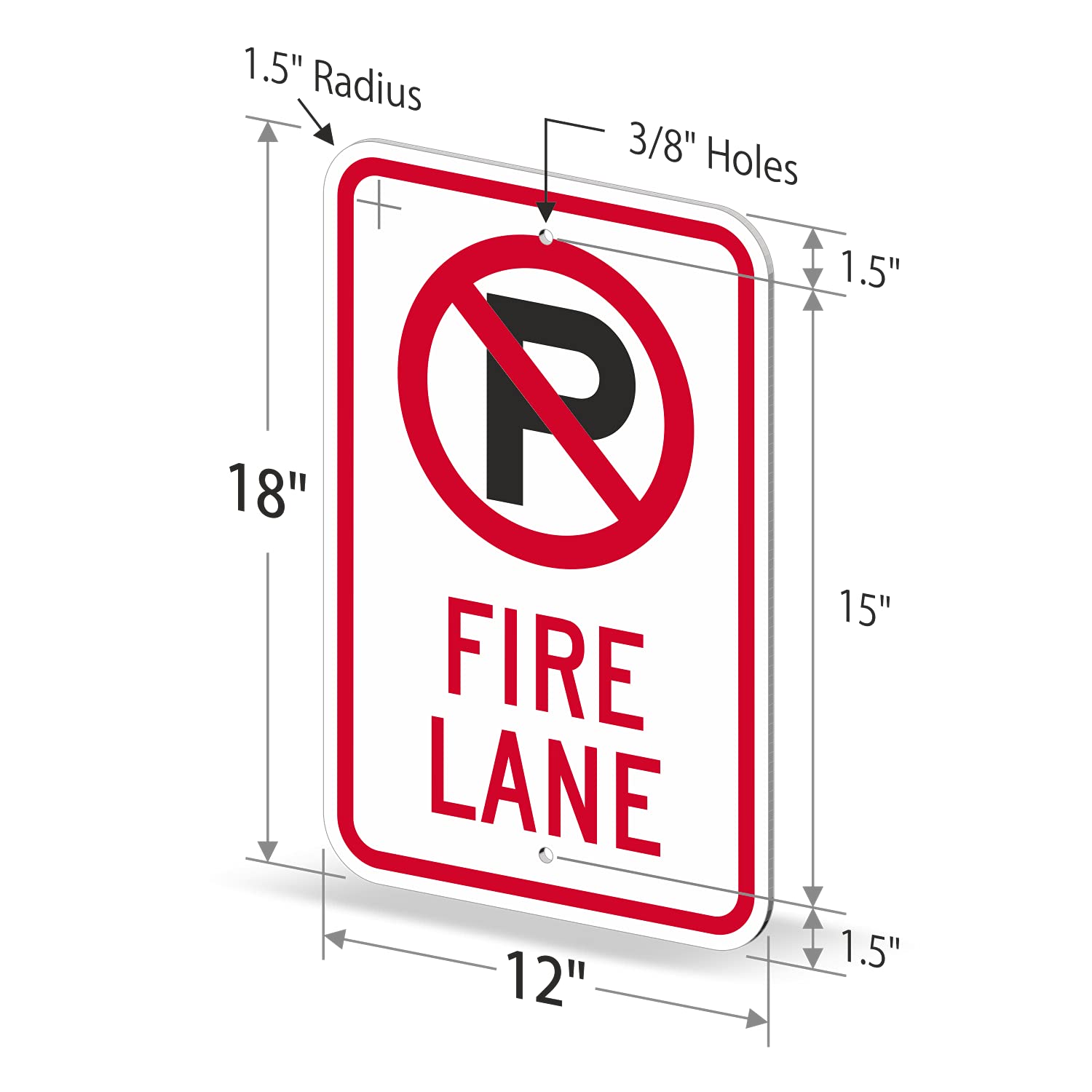 3M Engineer Grade SmartSign Reflective FDC With Left Arrow Sign - 18x12 ...