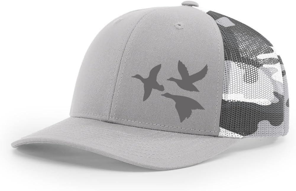 Mallard Duck Hunting Sporting Collection Fully Embroidered Richardson 112 Snapback Trucker Cap