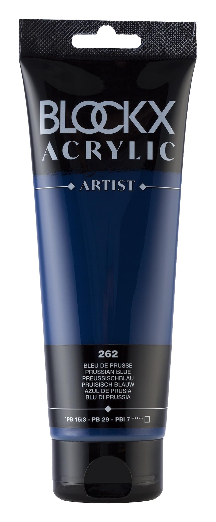 Blockx 61262BXC Acrylique Fine Opaque et Satinée - Bleu de Prusse PB 15:3/PB 29/PBl 7-250ml
