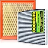 COCOAUTO Engine & Cabin Air Filter Kit for Highlander 3.5L 2.7L Gas Only (2014-2019), Sienna 3.5L