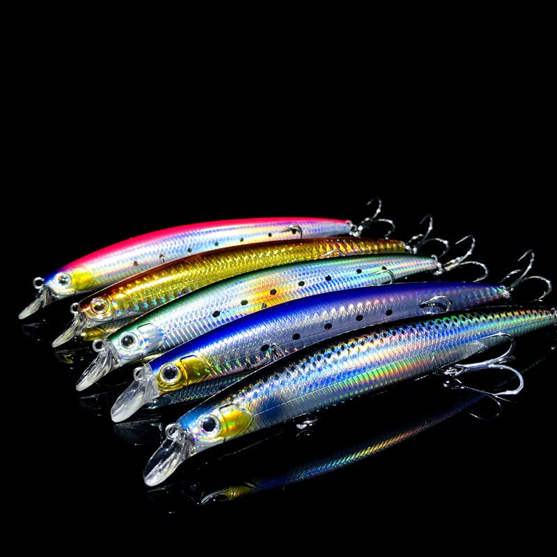 Lot De 6 Leurres De Pêche Jerkbait Articulés - 13 Cm / 13 G - Flottants