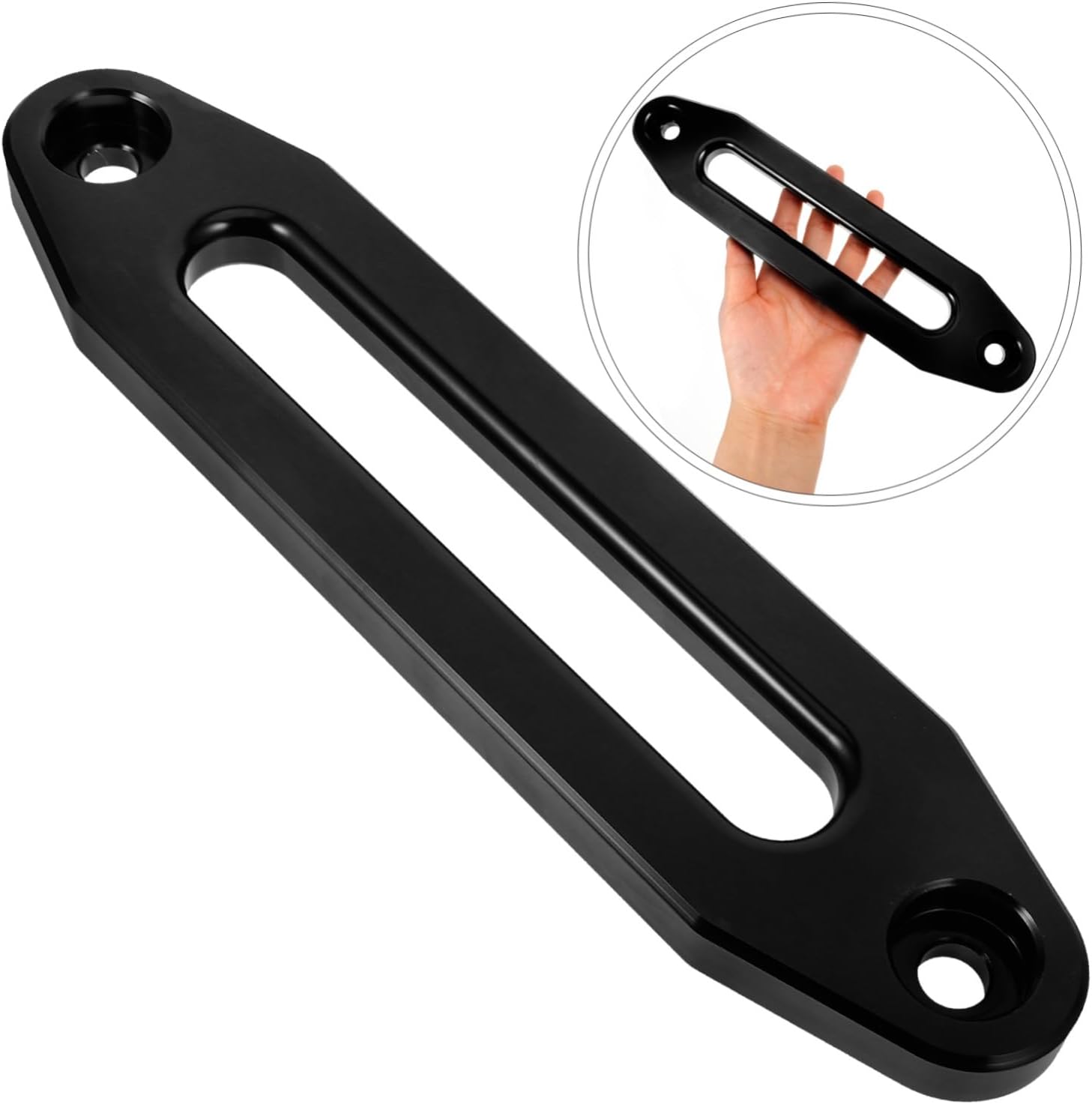 Zinc Alloy Hawse Fairlead for Vehicle Winch Synthetic Rope Guide Enhanced Stability Smooth Cable Guidance Easy Installation Compatible with ATV Utv Winches