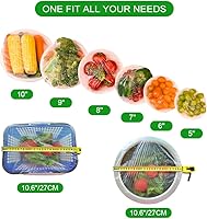 Vista 5 de 200 piezas mejoradas de plástico precortadas alternativas a papel de aluminio, se utiliza como fundas de almacenamiento de alimentos, bolsas