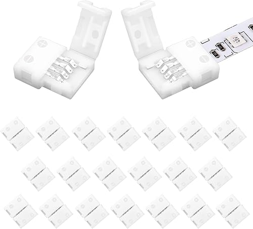 VIPMOON - Conector de tira LED, de esquina en ángulo recto, 2835 3528