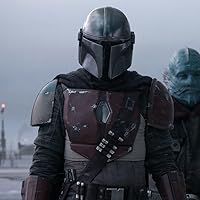 Vista 7 de Casco Mandaloriano Mandaloriano para adultos, máscara de cosplay Mandalorian de cabeza completa, accesorio de fiesta para Halloween, cumpleaños