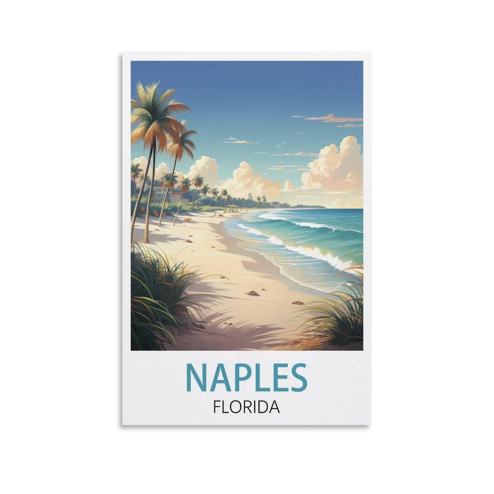 Vintage Tin Signs Ideal for Pub shed Bar Office Man Cave Home Bedroom Dining Room Kitchen Gift Naples Florida Posters 30x30cm