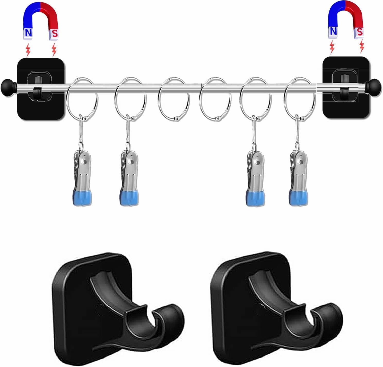 Magnetic Anchor Chart Holder Adjustable Magnetic Date Cards Holder Calendar Holder for Kids Crafts, Classroom Calendar, Classroom Decor W O Rings