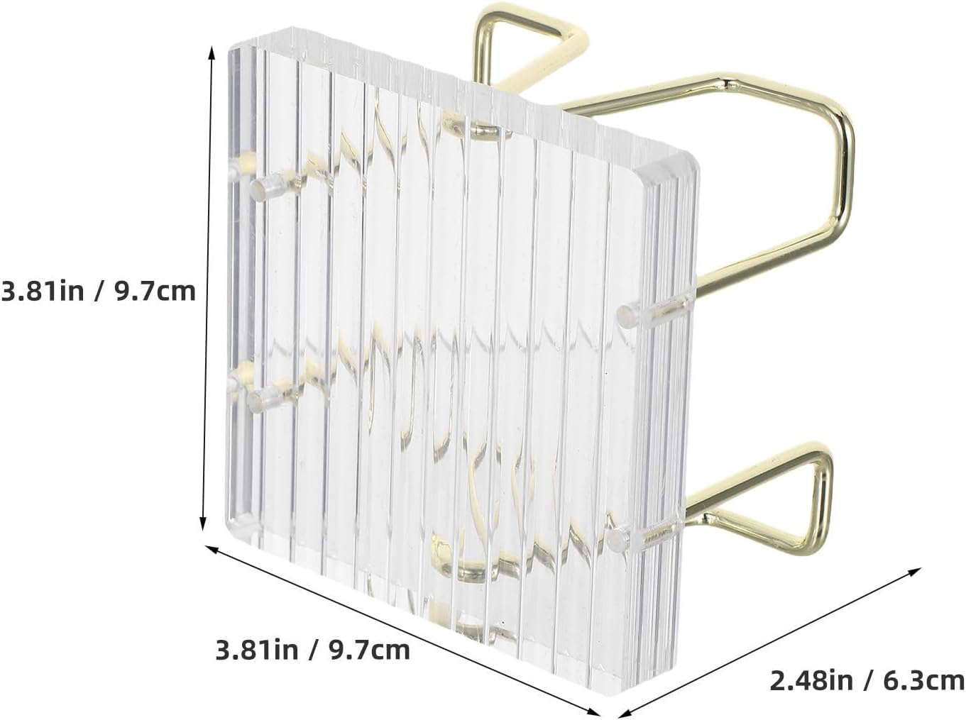 Luxshiny Metal and Acrylic Memo Paper Tray with Large Capacity and Compact Structure, Efficient Organization Notepad Holder for Office and Workspace Use, Versatile Utility with Modern