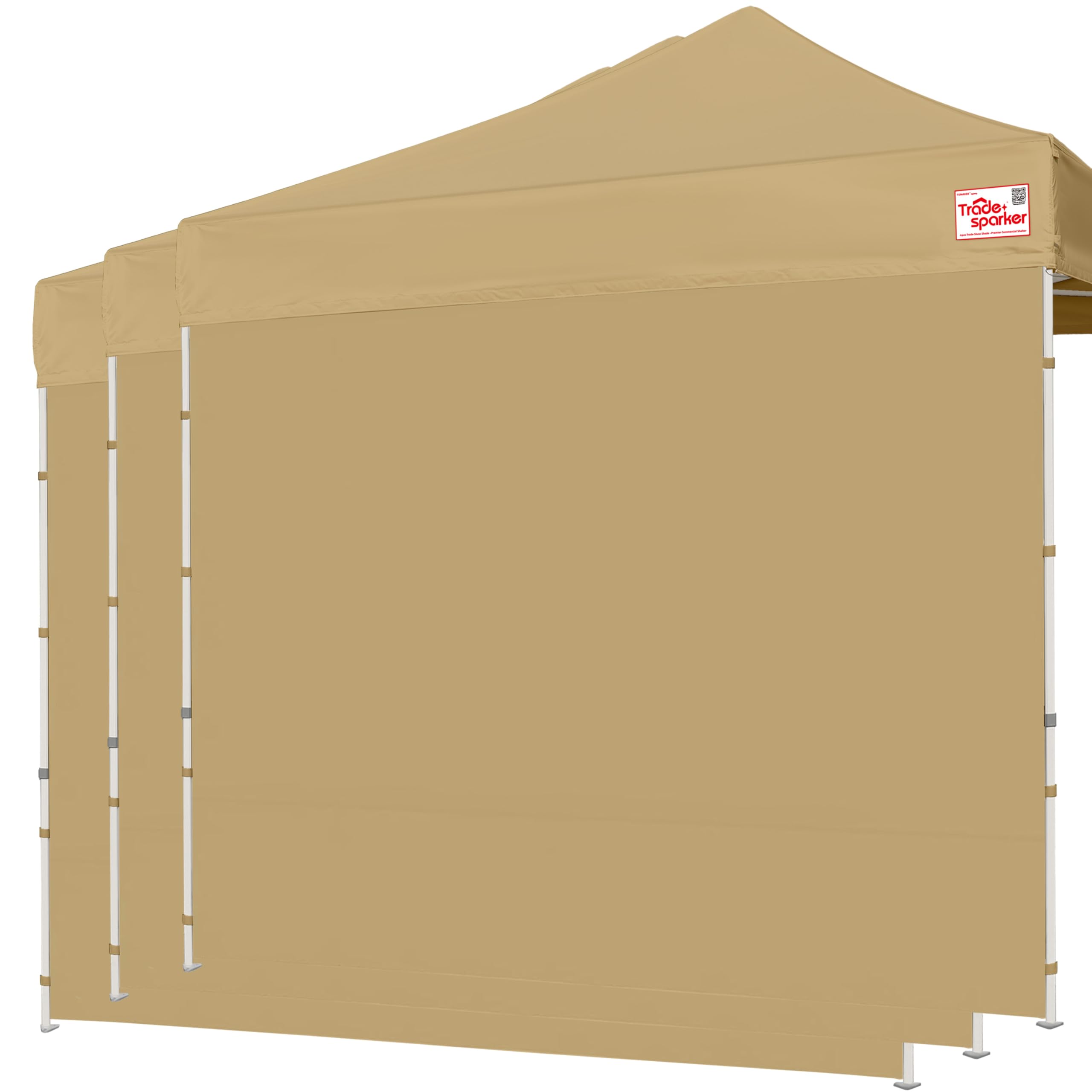 Tradesparker 10x10 Pop Up Canopy Wall with Zipper, 86 inch Height Instant Canopy SunWall Tent Sidewalls for 10x10 Pop Up Tent,3 Pack Sidewall Only