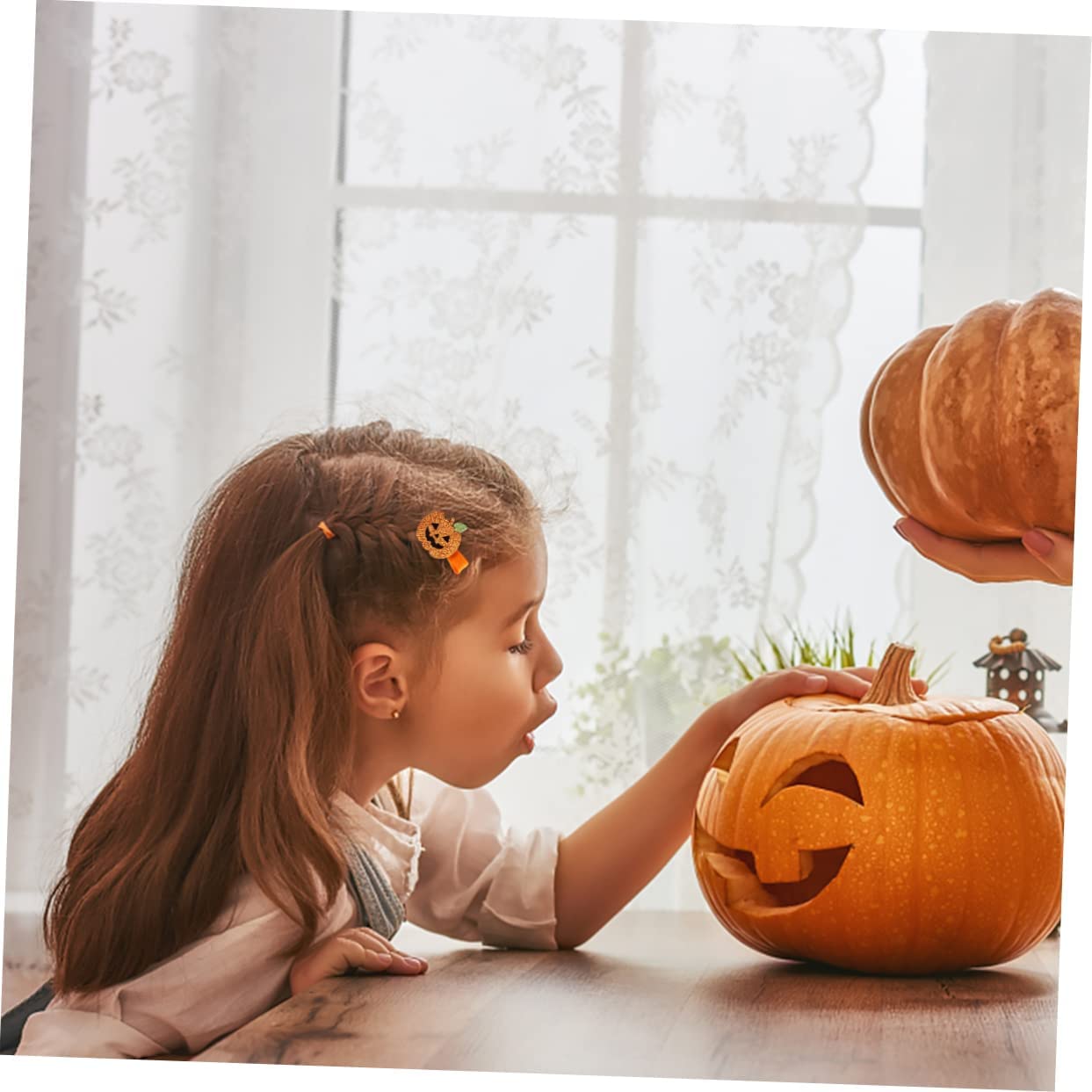 Haarnadeln, Haarspangen for Frauen, 2 Stück Haarnadel Edelstahl Kopfschmuck Zuhause Party Verwendung Frauen Farbe Kürbis Requisiten Dressup Hexe Mädchen Alligator Verschiedene Clips Hut Halloween süße