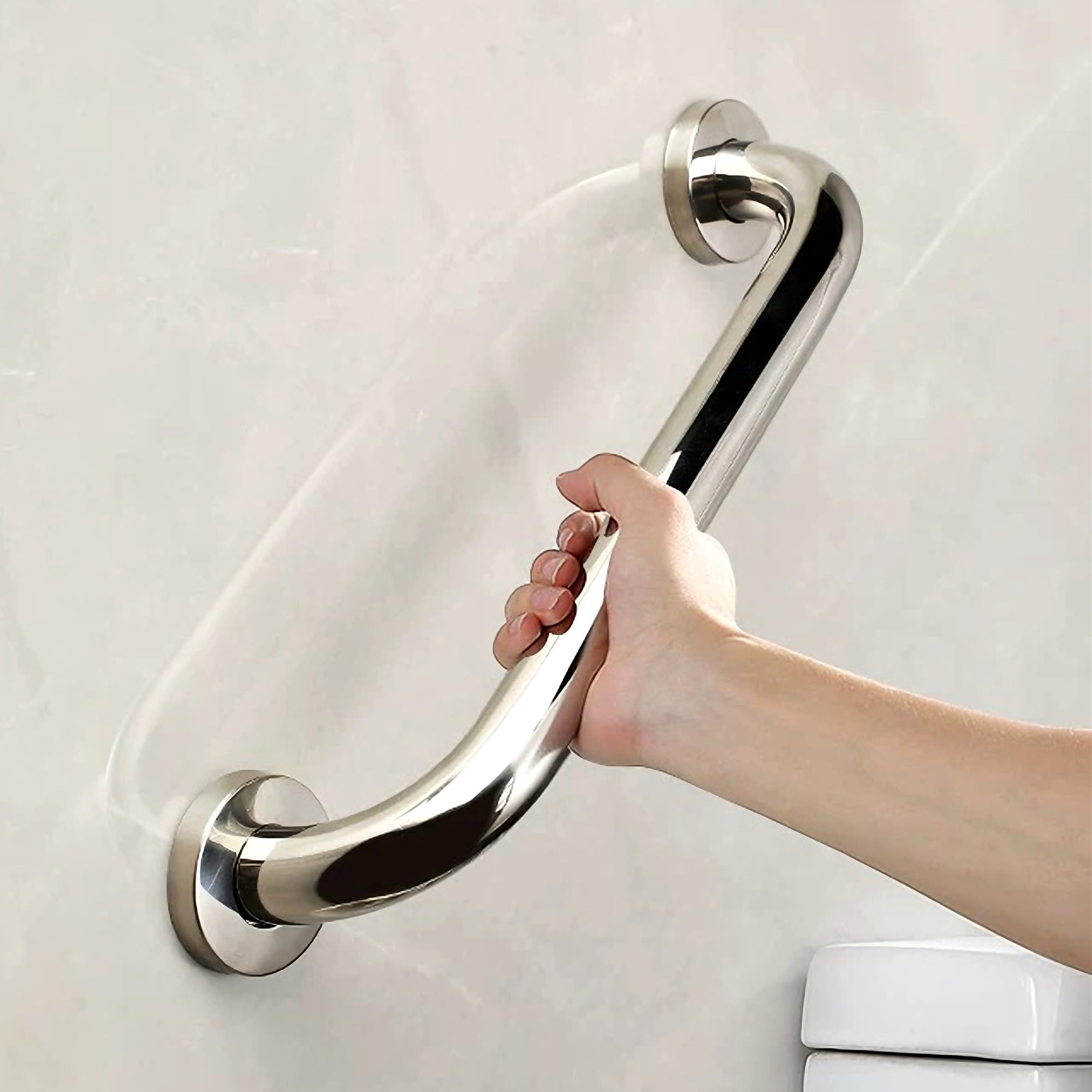 Fkxsxaz Shower Grab Handle, Bathroom Safety 1Ft/1.3Ft/1.6Ft/2Ft/2.6Ft/3.3Ft/4Ft/5Ft Stainless Steel Handicap Bar For Bathtub And Shower, Heavy Duty Handle(100Cm/39In)