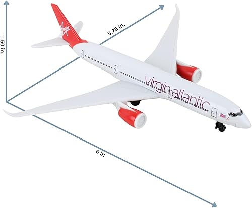 Miniatura 2 de Avión de juguete Daron  Virgin Atlantic Q350  Avión modelo de metal fundido a presión con piezas de plástico para niños de 3+ años