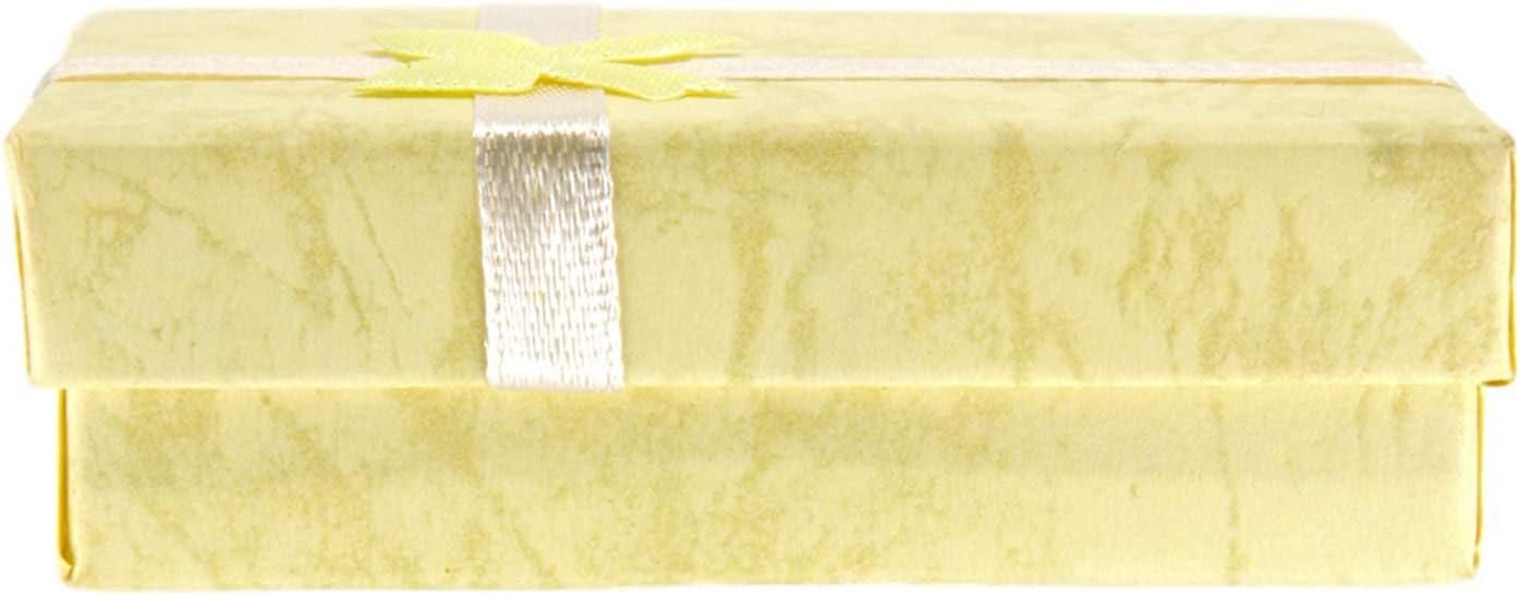 TRIXES Elegant Bow Gift Giving Rectangular Boxes for Jewellery Presentation