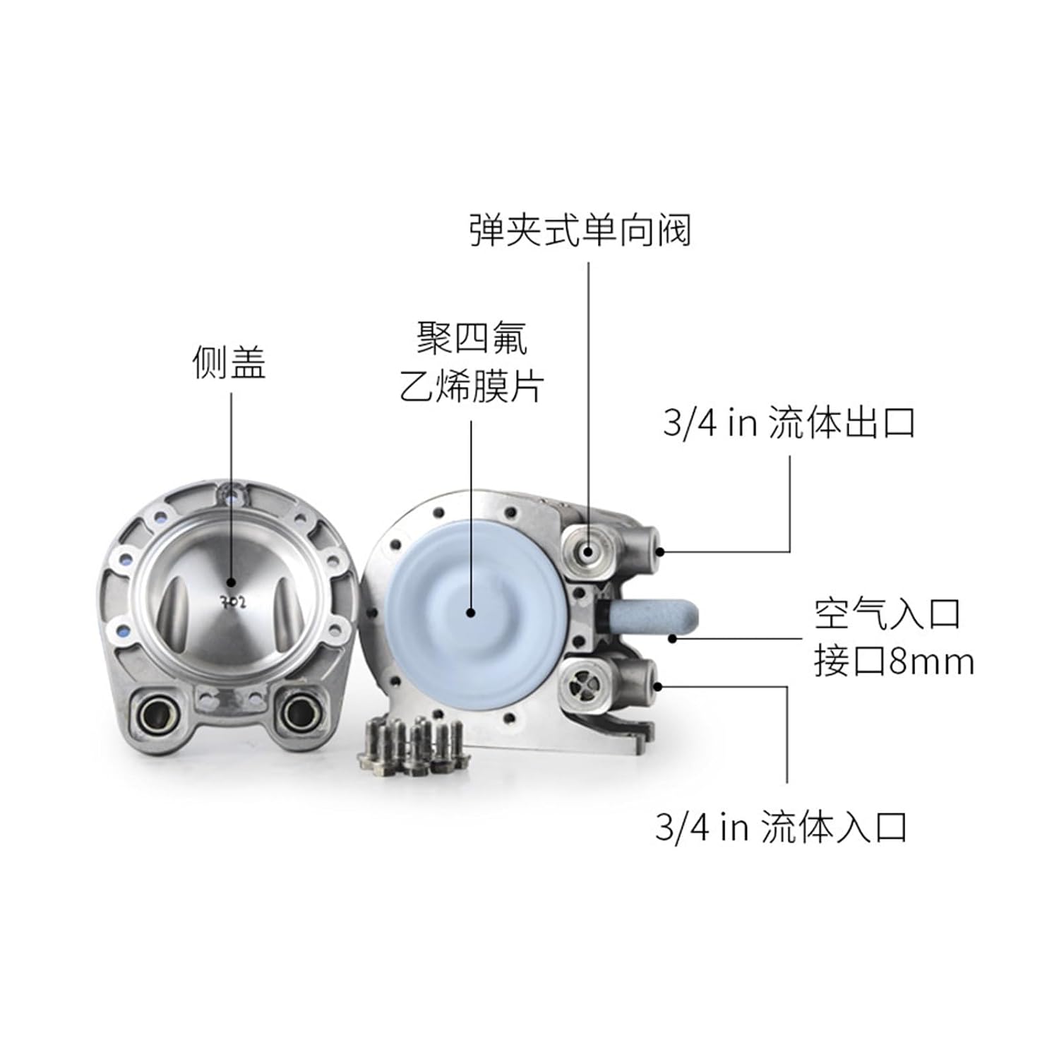 Pneumatic Double Diaphragm Pump PTI-MHD1065