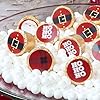 Big Dot of Happiness Jolly Santa Claus - Round Candy Christmas Party Sticker Favors - Labels Fit Chocolate Candy (1 Sheet of 108) #5