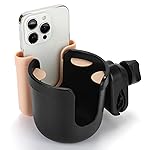 Accmor 2-in-1 Walker Cup Holder with Phone Holder, Wheelchair Cup Holder, Rollator Cup Holder, Cup Phone Holder for Walker, Wheelchair, Rollator, Mobility Scooter