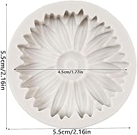 Vista 2 de Molde de silicona de flor de crisantemo, moldes para hornear pasteles de fondant, molde de caramelo de chocolate para decoración de pasteles