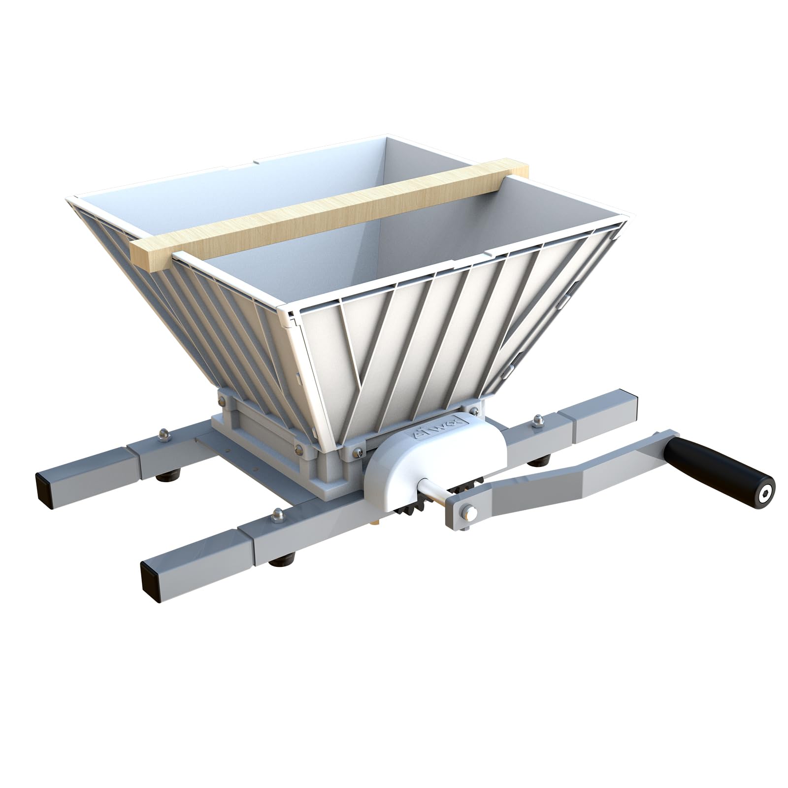 SQUEEZE Master Moulin à Fruits, 7 L, Avec Support, Presse-pommes En Acier Inoxydable, Moulin Manuel De 7 L, Entonnoir En Acier Inoxydable, Dents En Nylon, Vert