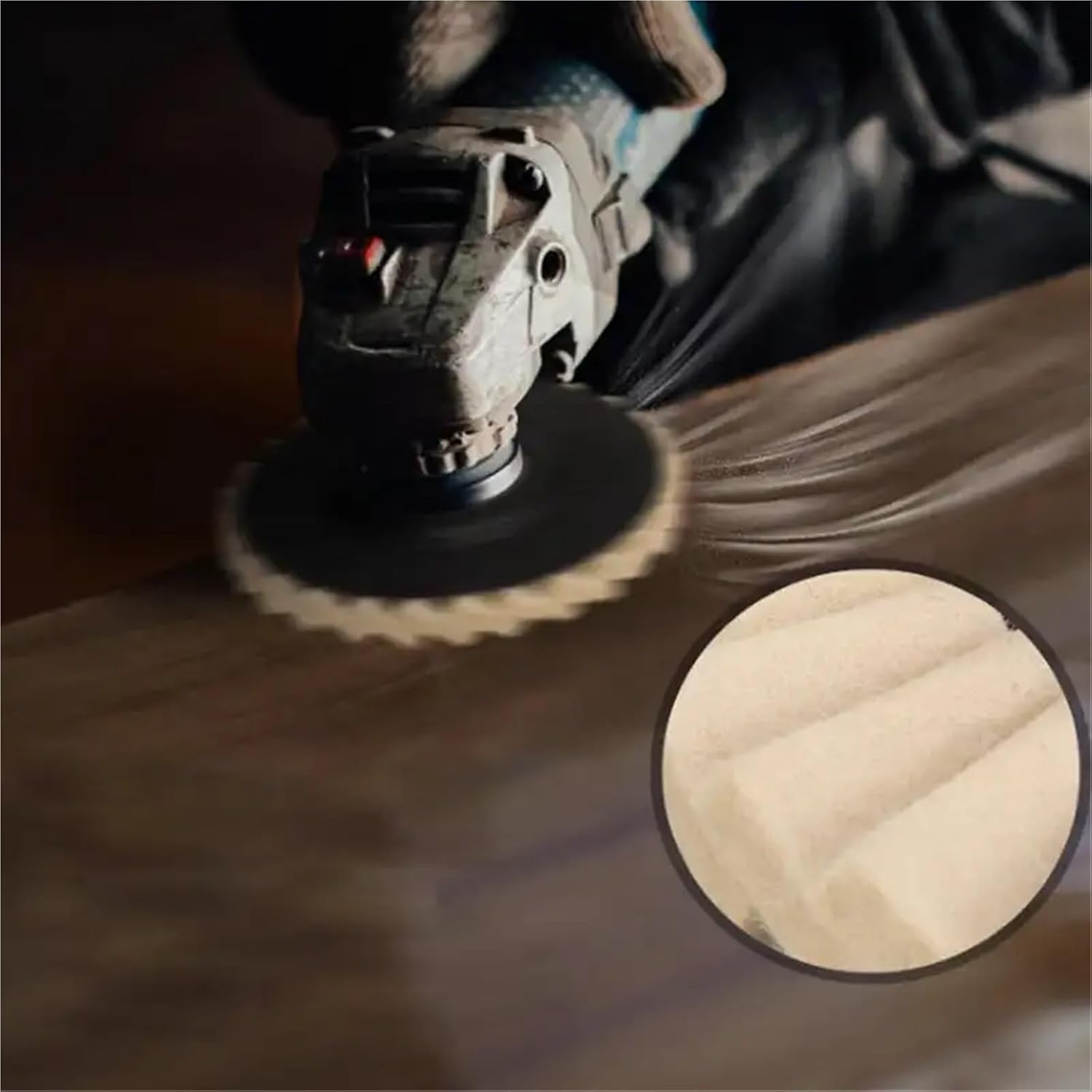 Wheel Polishing Kit 4 Pcs Metal Polishing Buffing Compound Set Wool Felt Flap Wheel Disc Or Wax for Aluminum Stainless Steel Jewelry(115mm)