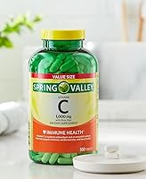 Vista 2 de Spring Valley Vitamin C 1000mg with Rose HIPS Tablets Dietary Supplement, 500 Count, Antioxidant Protection* (Pack of 1) + Vsl Sticker