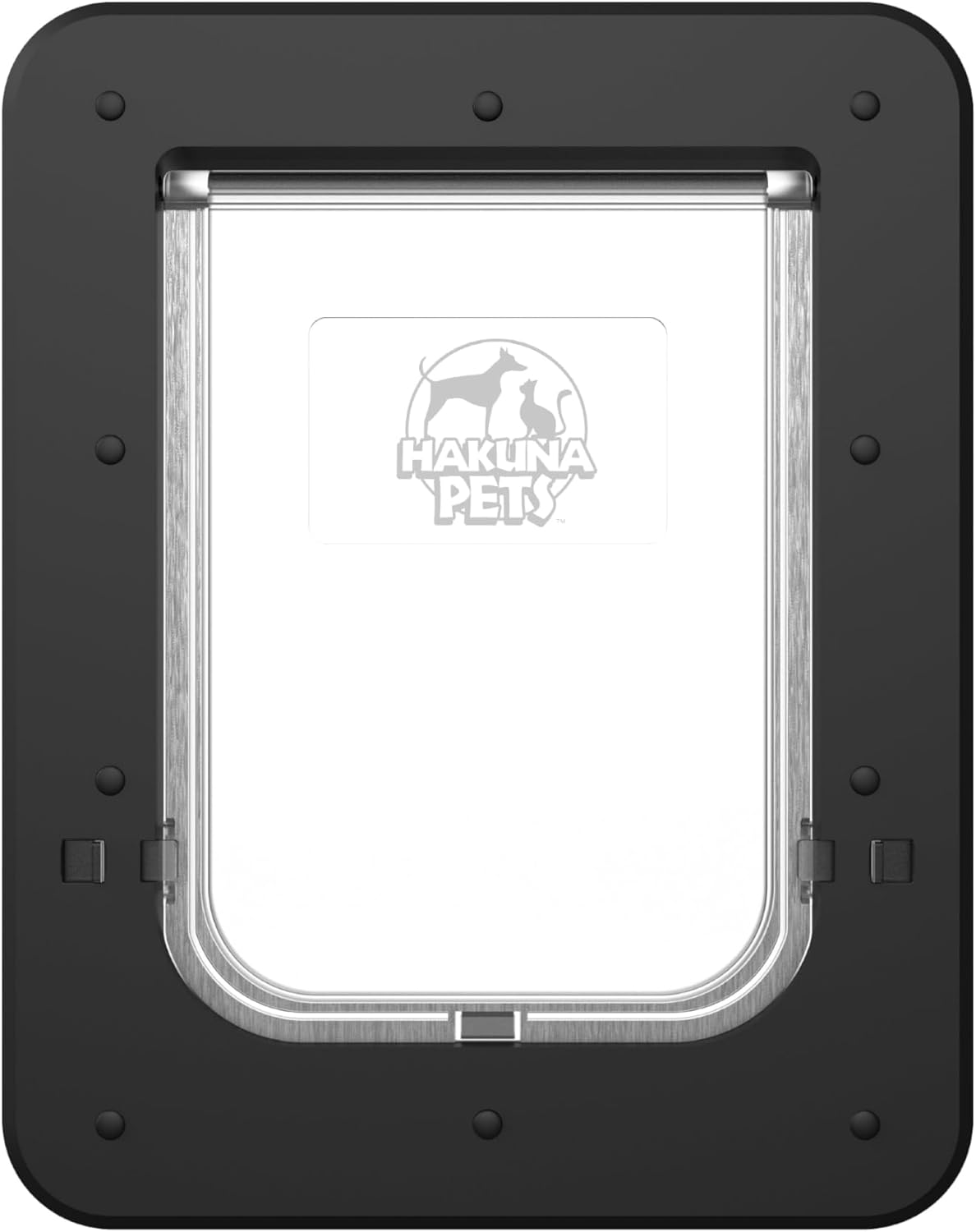 Small Black ABS Pet Door with Locking Flap