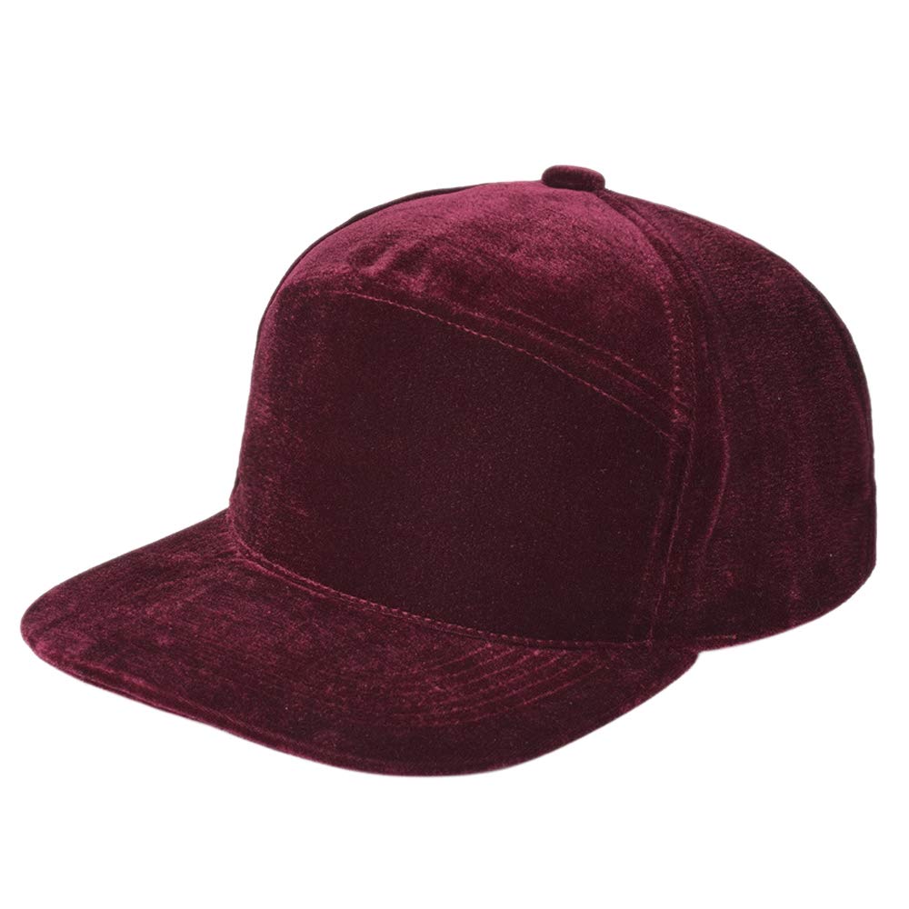 XRDSS Unisex Crushed Velvet Basketball Hat Adjustable Soft Baseball Snapback Hats