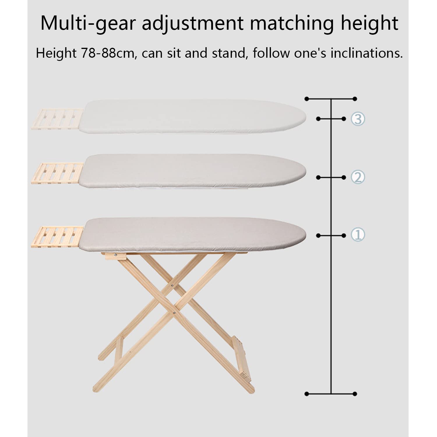 Hinoki Iron Table 】No.1222 Ironing Boards Solid Wood Ironing