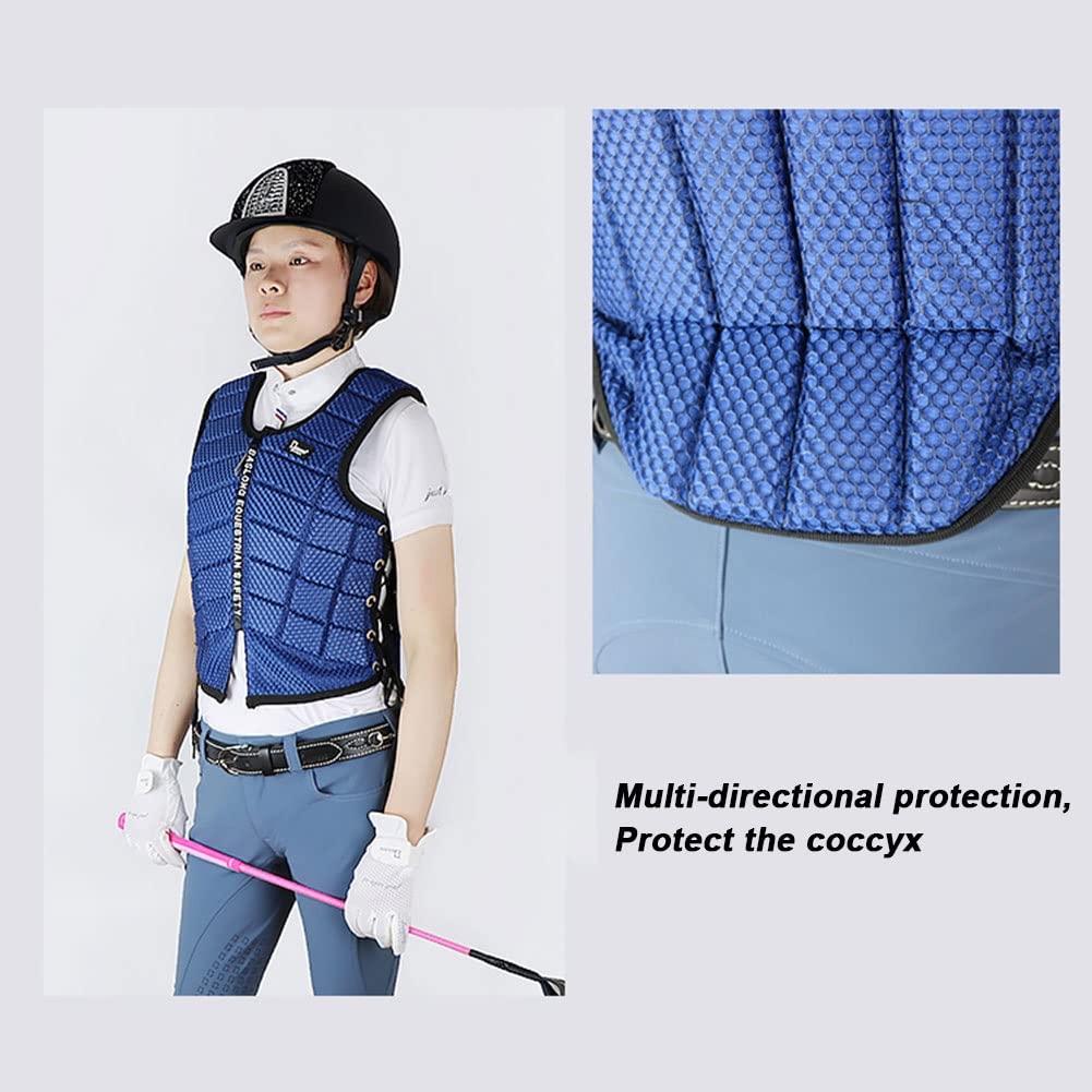 Gilet De Protection équestre Réglable - Enfant/Adulte - Noir - Taille Homme XXL