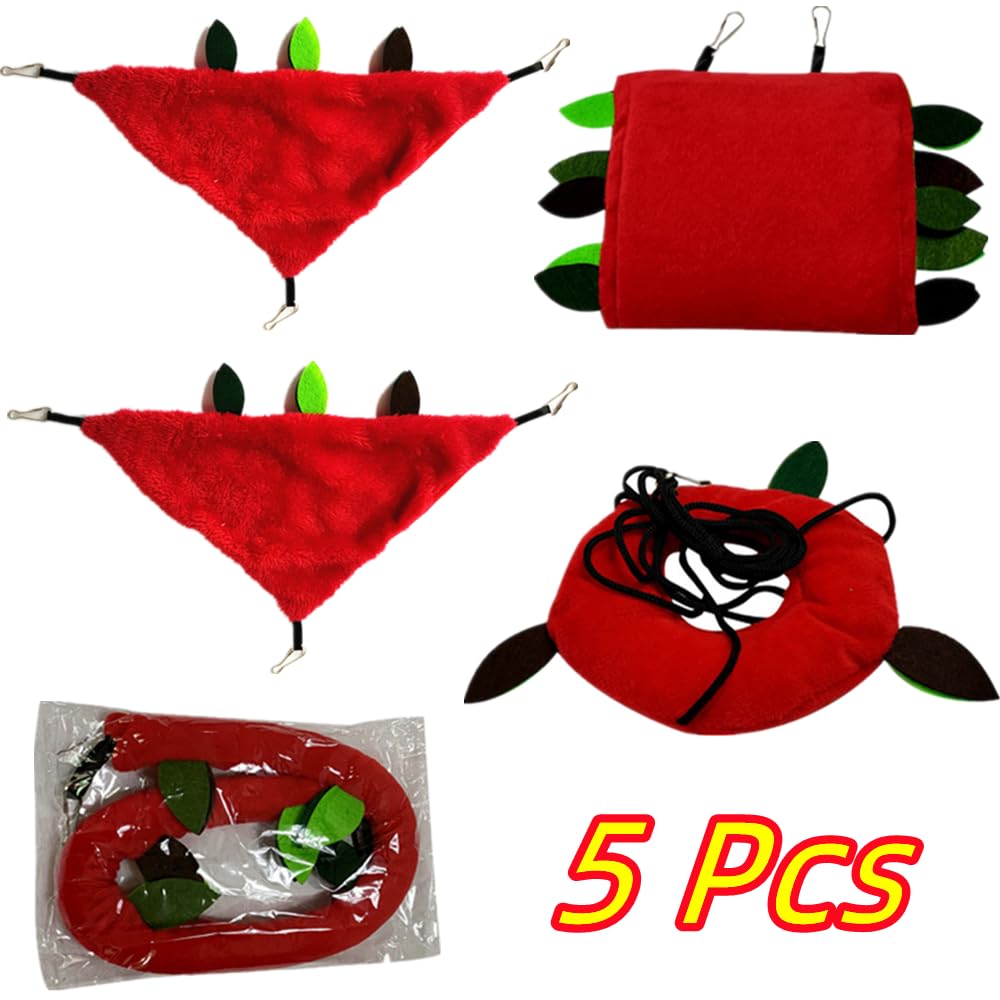 Produktbild von Hamster Hanging Nest Frettchen Spielzeug Gleiter Hängebett Kleintier Hängematten Hängematte Bett Winter Hamster Käfig Zubehör Hängebett Für Ratte Chinchilla Stoff Frettchen