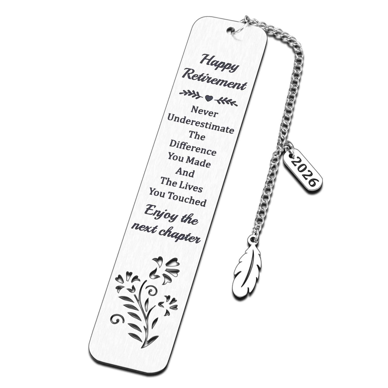 VANLOVEMAC Retirement Gifts for Women Men 2025 Happy Retirement Gifts Bookmark for Teacher Mom Grandma Farewell Going Away Gift for Coworker Friends Boss Enjoy The Next Chapter — image 1