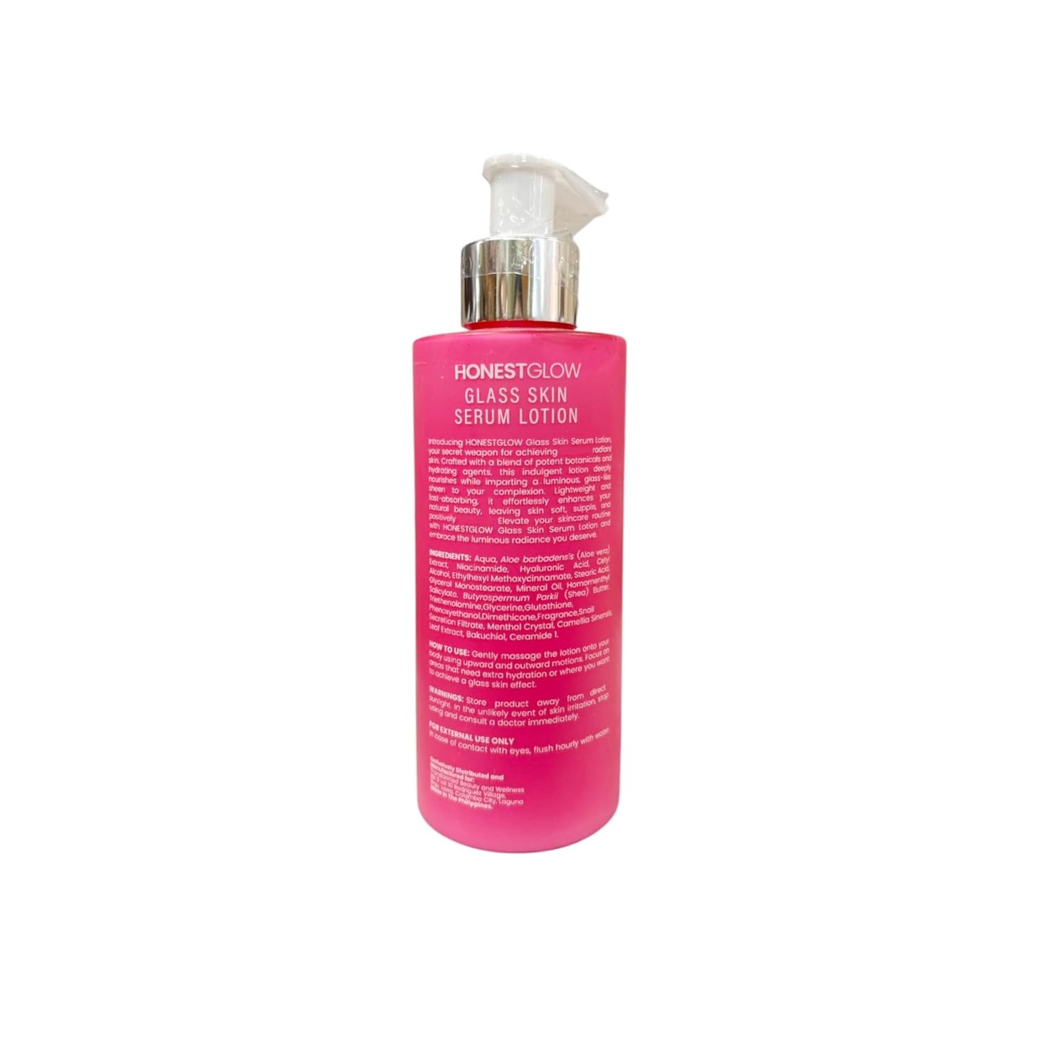 HONESTGLOW Glass Skin Serum Lotion SPF 50 PA++ 250ml Niacinamide Snail Mucin