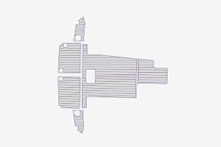 2018-2024 Jeanneau 440 Cockpit 1/4” 6mm eva Faux Teak Deck Surfing Boat Fishing Boat Motorcycle Hurts crapet seadek Non-Slip mat Marine Floor