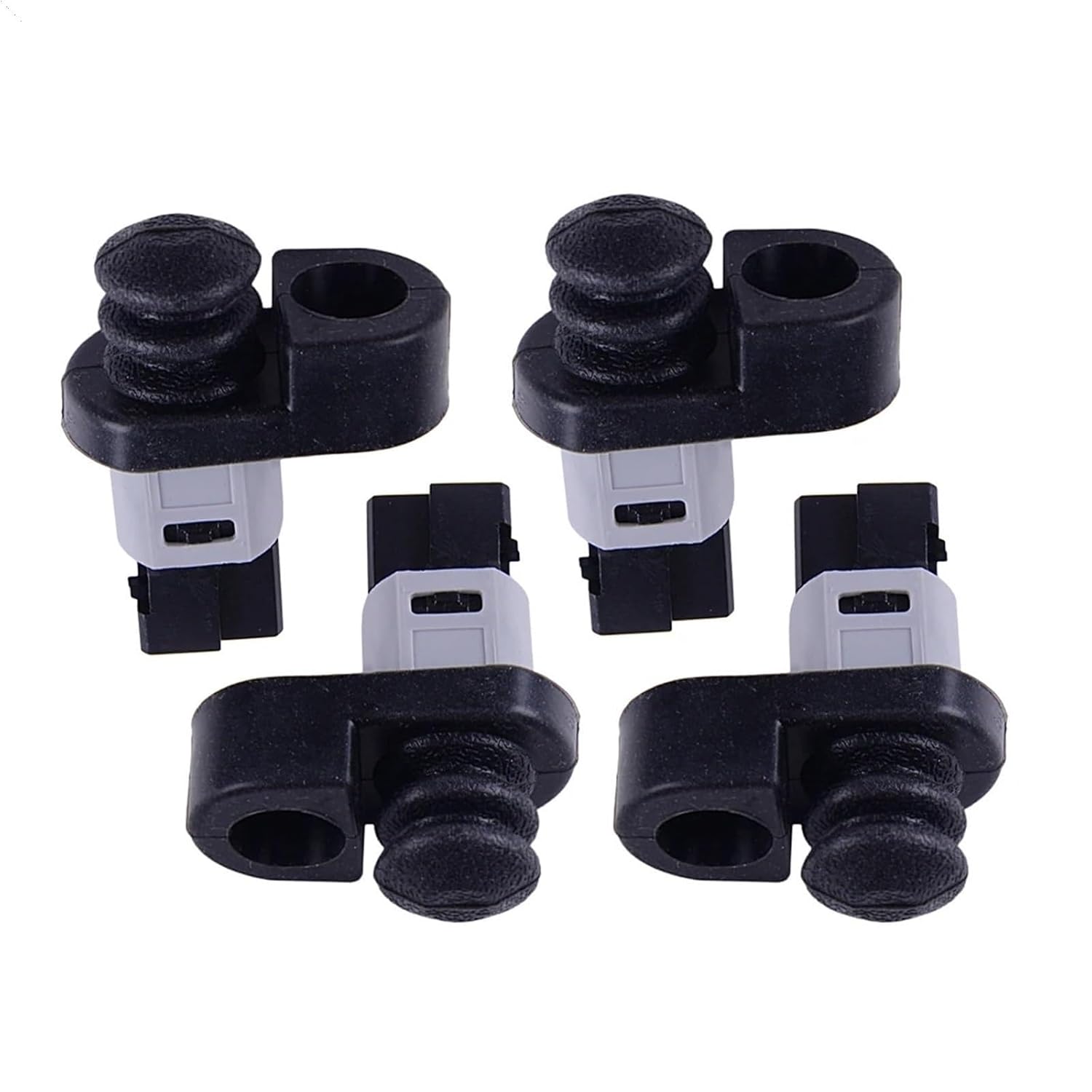 4Pcs Door Courtesy Light Switch, Push Button, Black