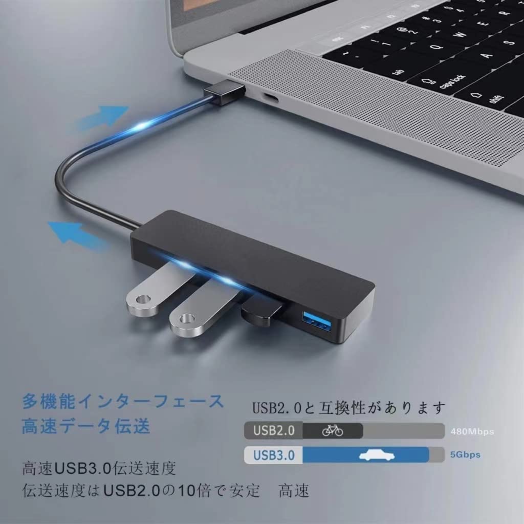 MacBook Air13インチ+USB-Cハブ Amazon | JUSANKO USB C ハブ USB-A3.0 iMac MacBook Air/Pro iPad Pro
