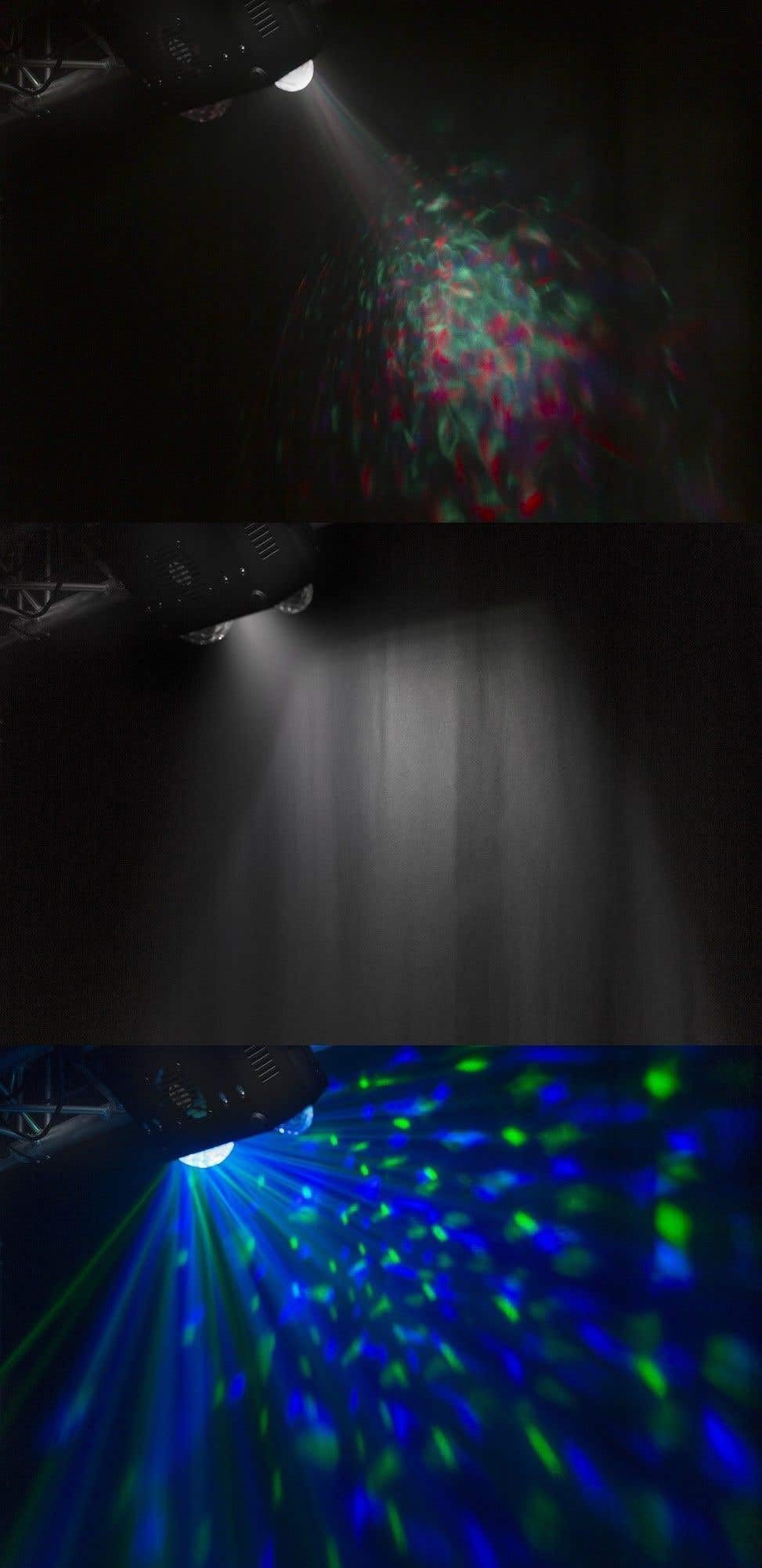 BeamZ LEDWAVE Discolicht Partylicht 5-in-1 LED DJ-Lichteffekt Musikgesteuert mit Fernbedienung, UV Schwarzlicht und Strobo, Jelly Ball, Water Wave, Lichtorgel, DJ Licht Komplett, Partybeleuchtung