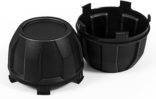 Miniatura 7 de 4 tapas de cubo central de rueda de neumático, compatibles con Kawasaki KRX1000 Teryx 2020-2022, repuesto para OEM # 11065-1341 (negro mate)