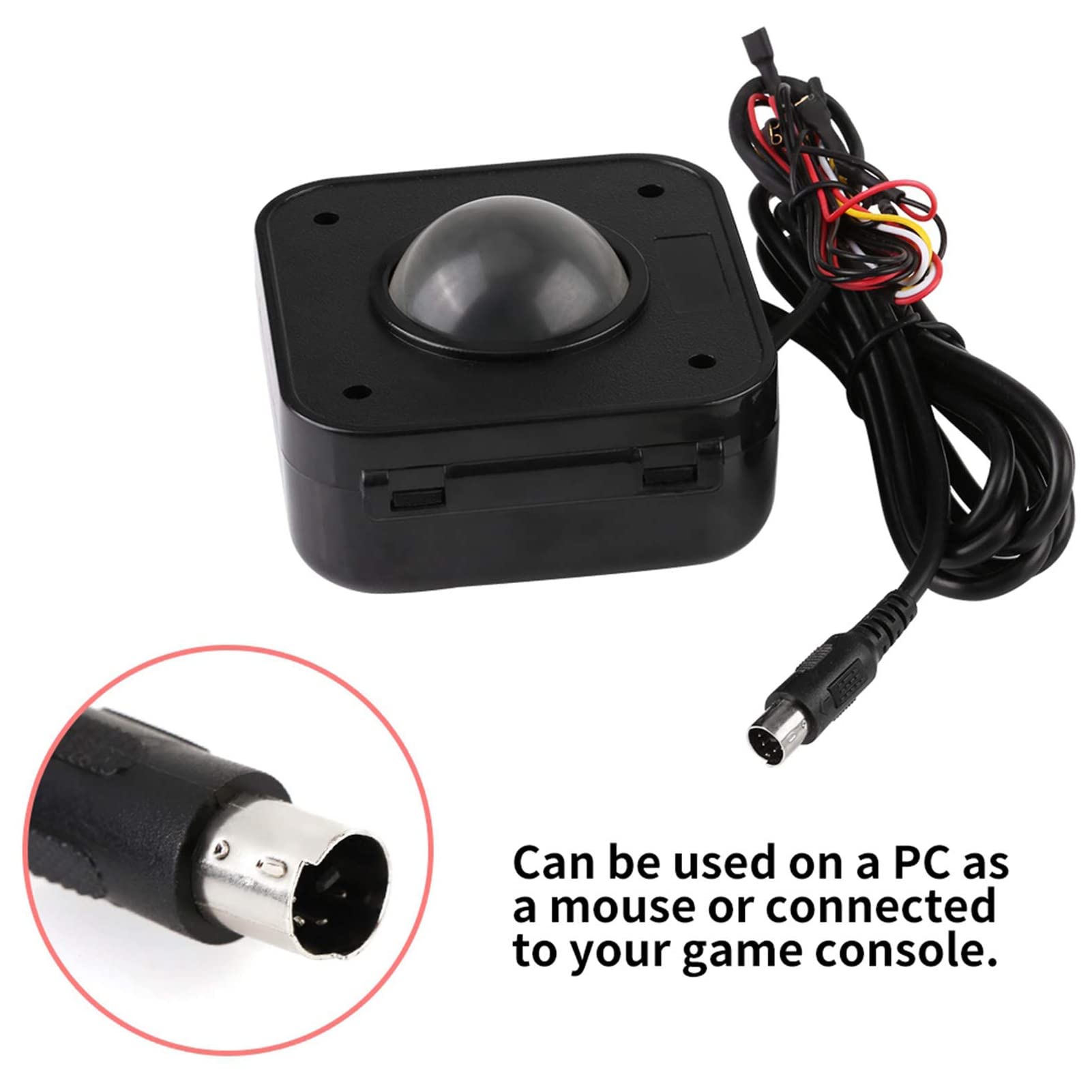 WANGCL connettore Rotondo del PWB del Topo PS/2 della Sfera Rotante di 4.5cm LED, Sfera Rotante Metallica di USB per la Galleria